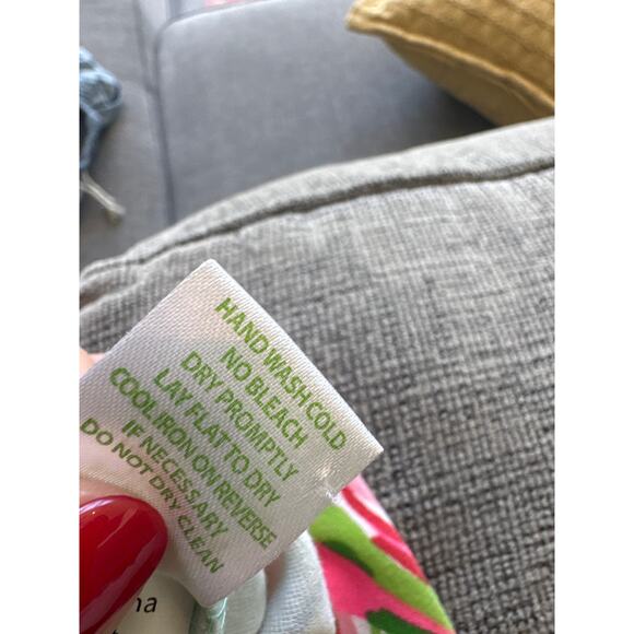 Lilly Pulitzer Charlene Tropical Sheath Dress 3/4 sleeve Pink Blue Women Sz M - Picture 8 of 10